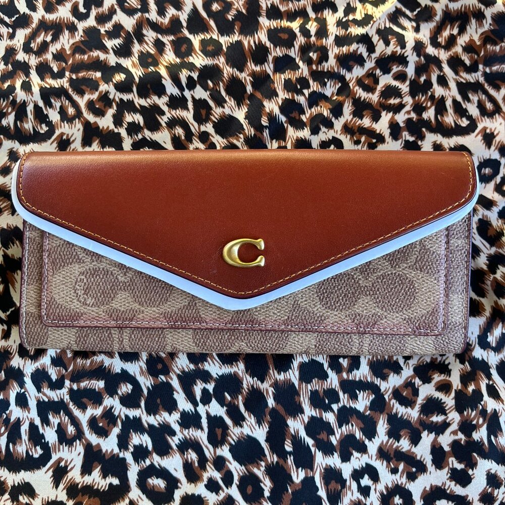 Coach Wyn Soft Wallet in Colorblock Signature Canvas